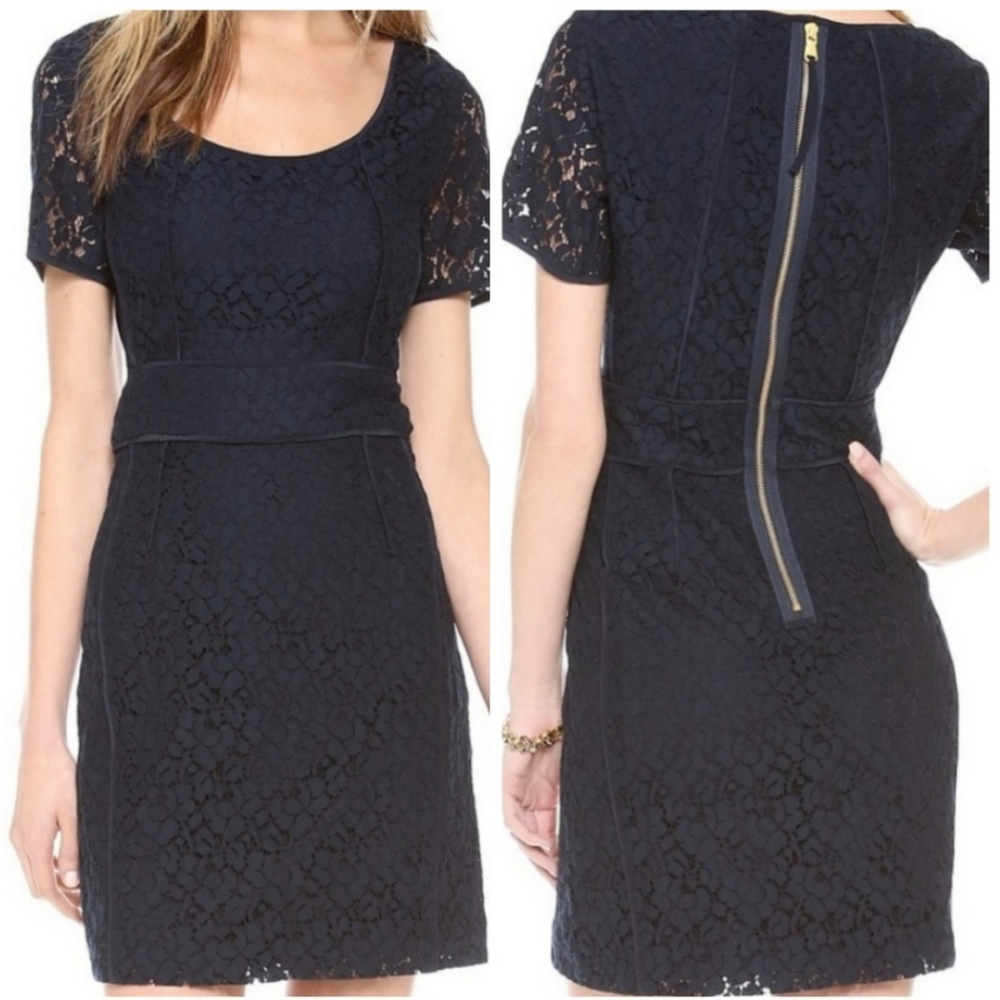 MARC BY MARC JACOBS Navy Luna Lace Sheath Dress